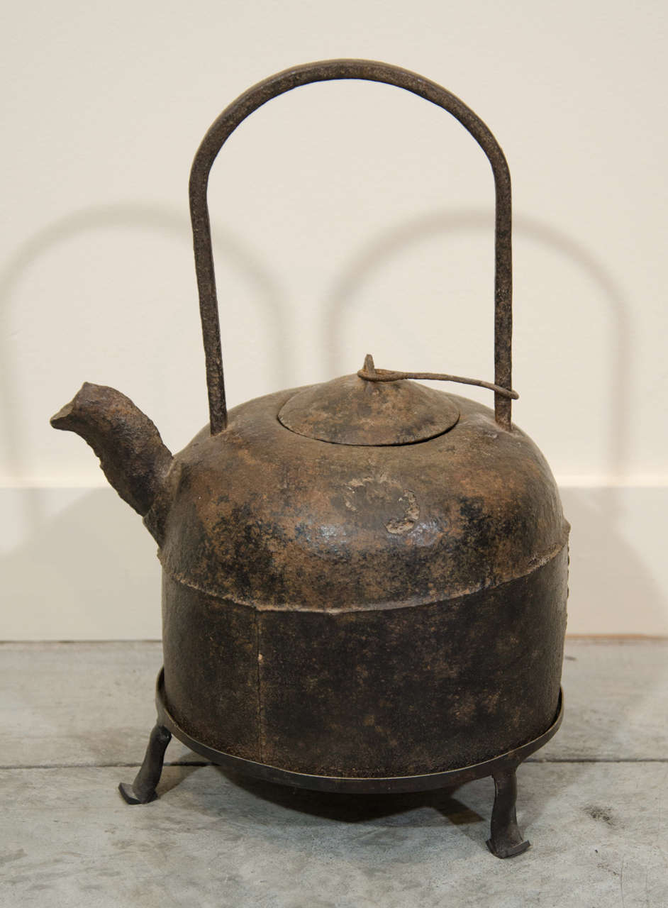 18th Century Chinese Cast Iron Teapot 3