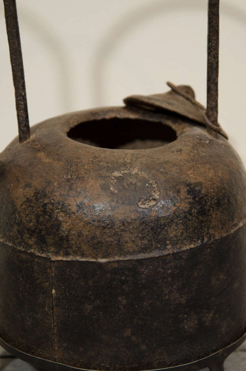 18th Century Chinese Cast Iron Teapot 4