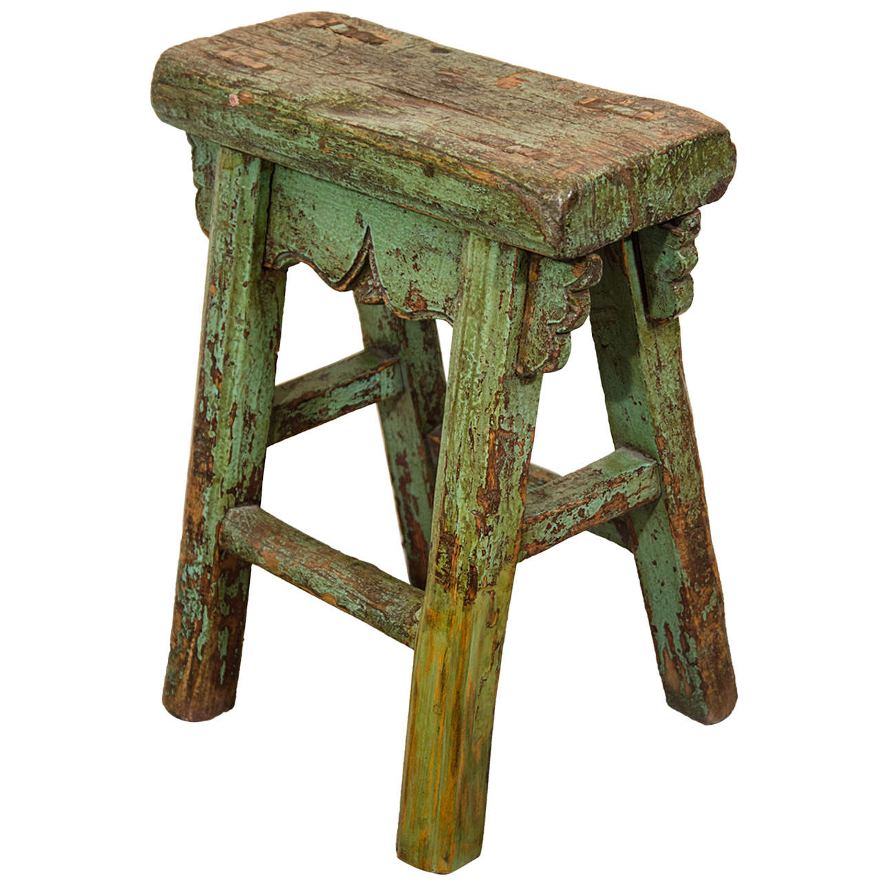 Antique Chinese Provincial Stool at 1stDibs