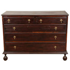 William & Mary Style Chest of Drawers 11