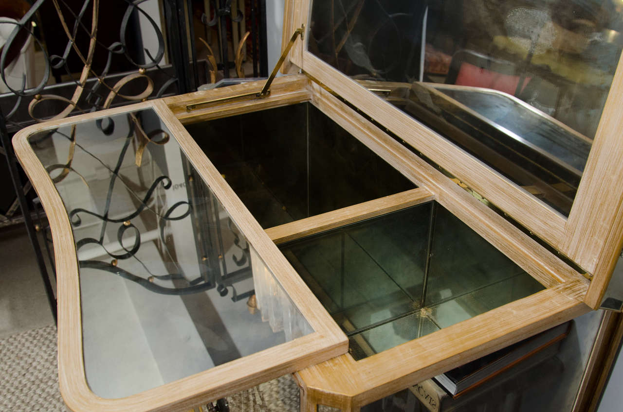 A Mirrored Bar Cabinet 2