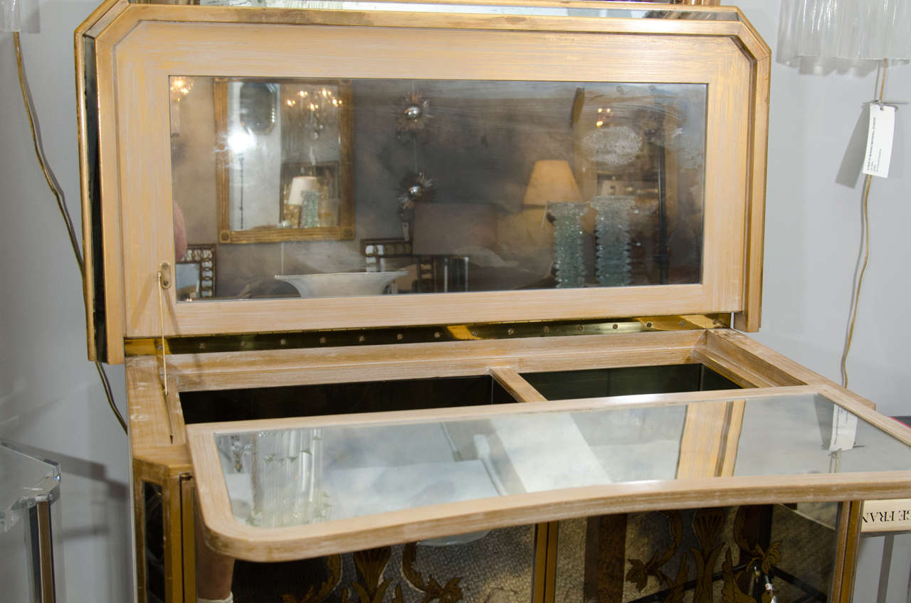 A Mirrored Bar Cabinet 3