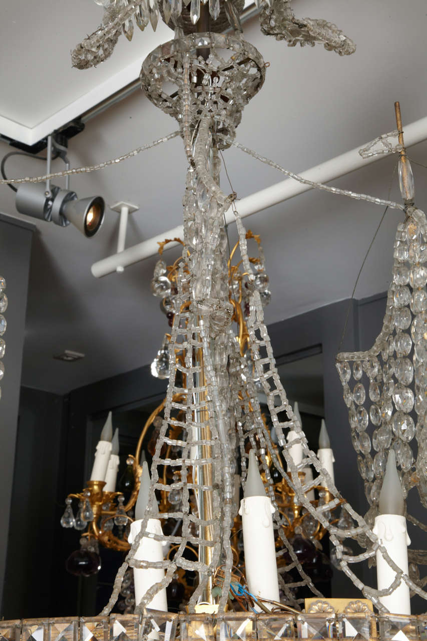 French Exceptional Crystal Chandelier