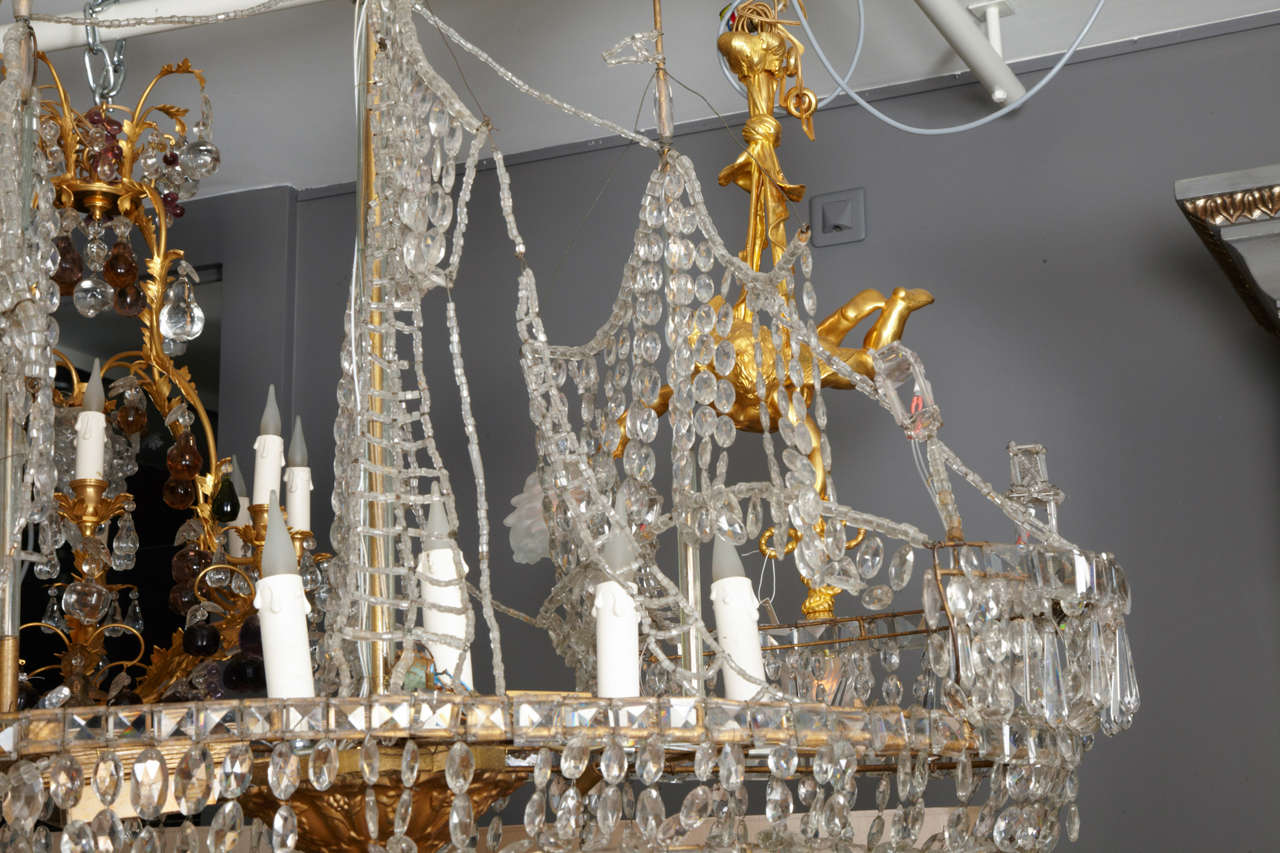 Mid-20th Century Exceptional Crystal Chandelier