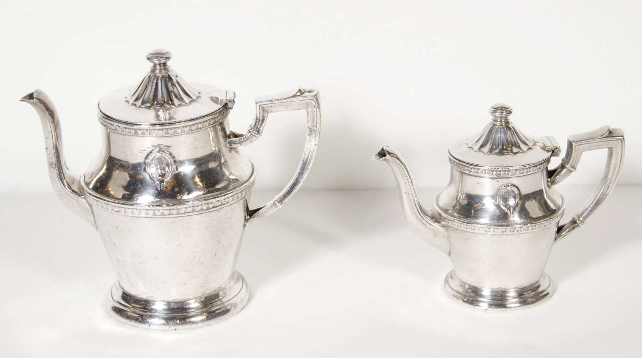 This Elegant Tea pot and creamer is from the original Biltmore hotel in Los Angeles. The set was used in the Tea room of the Hotel also known as Palm Court. The Biltmore hotel opened in 1923. It was one of the finest luxury Hotels in Los Angeles at