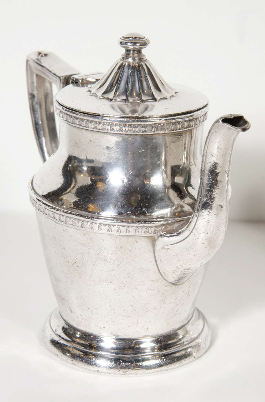 hotel silver teapot