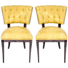 Pair of Mid-Century Klismos Style Chairs in the Manner of Billy Haines