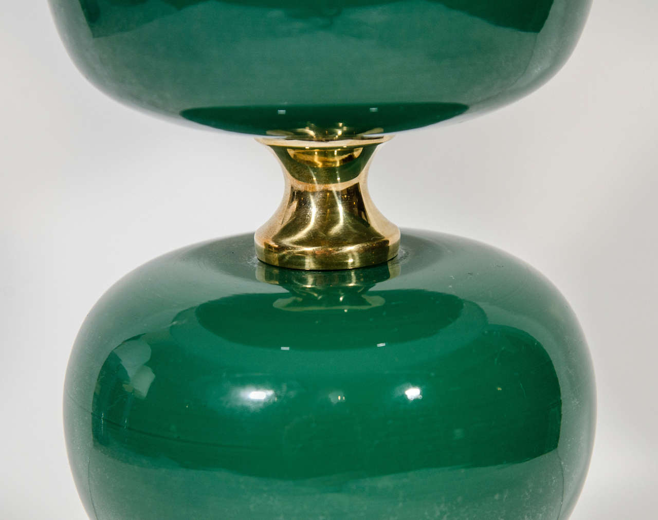 Mid-20th Century A Pair of Swedish Vintage Glass Lamps, 1960s/70s