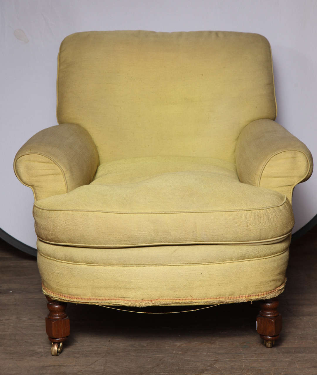 British Pair of 19th Century Upholstered Chairs