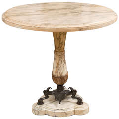 Mid-19th Century Highly Figural Marble and Bronze Table 7