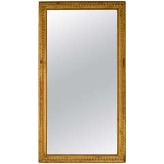 18th Century Italian Hand-Carved Giltwood Trumeau Mirror with Original Mirror 4