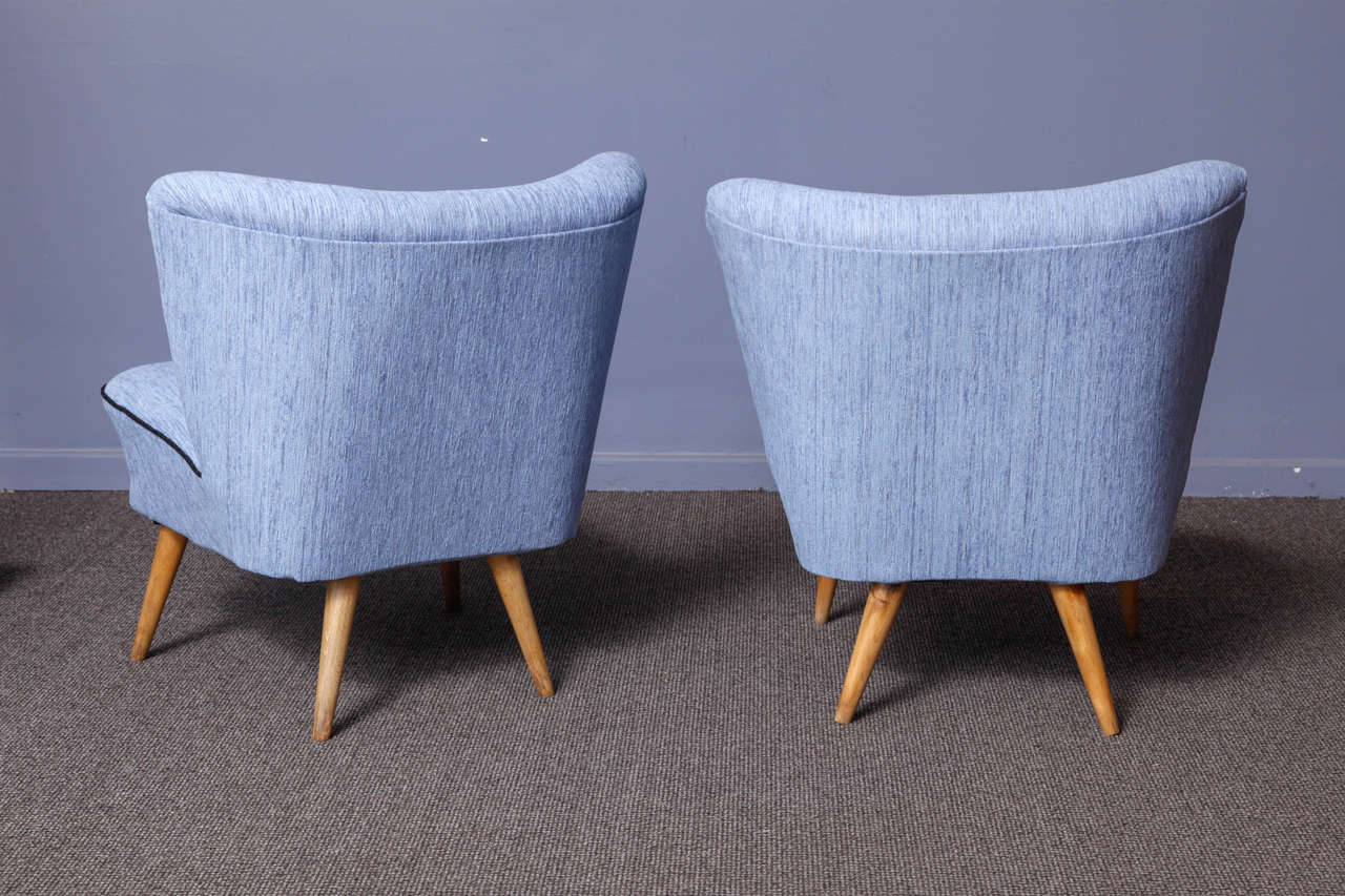 Mid-Century Modern Pair of easy chairs from 1950