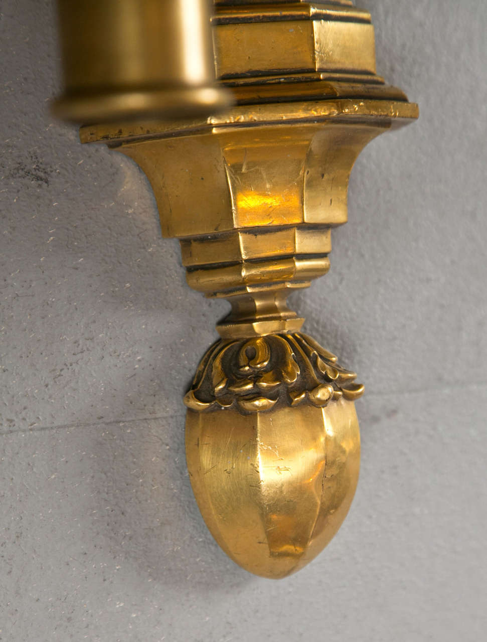 20th Century Pair of Gilt Bronze Caldwell Sconces For Sale
