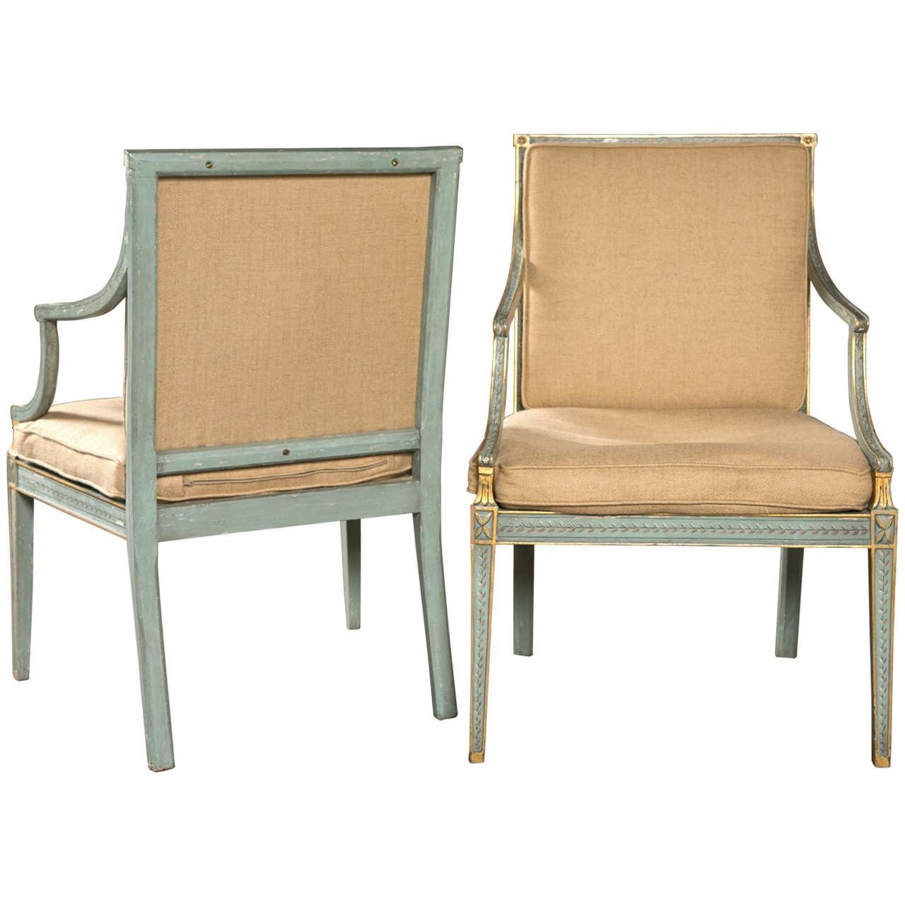 Pair of George III Arm Chairs For Sale