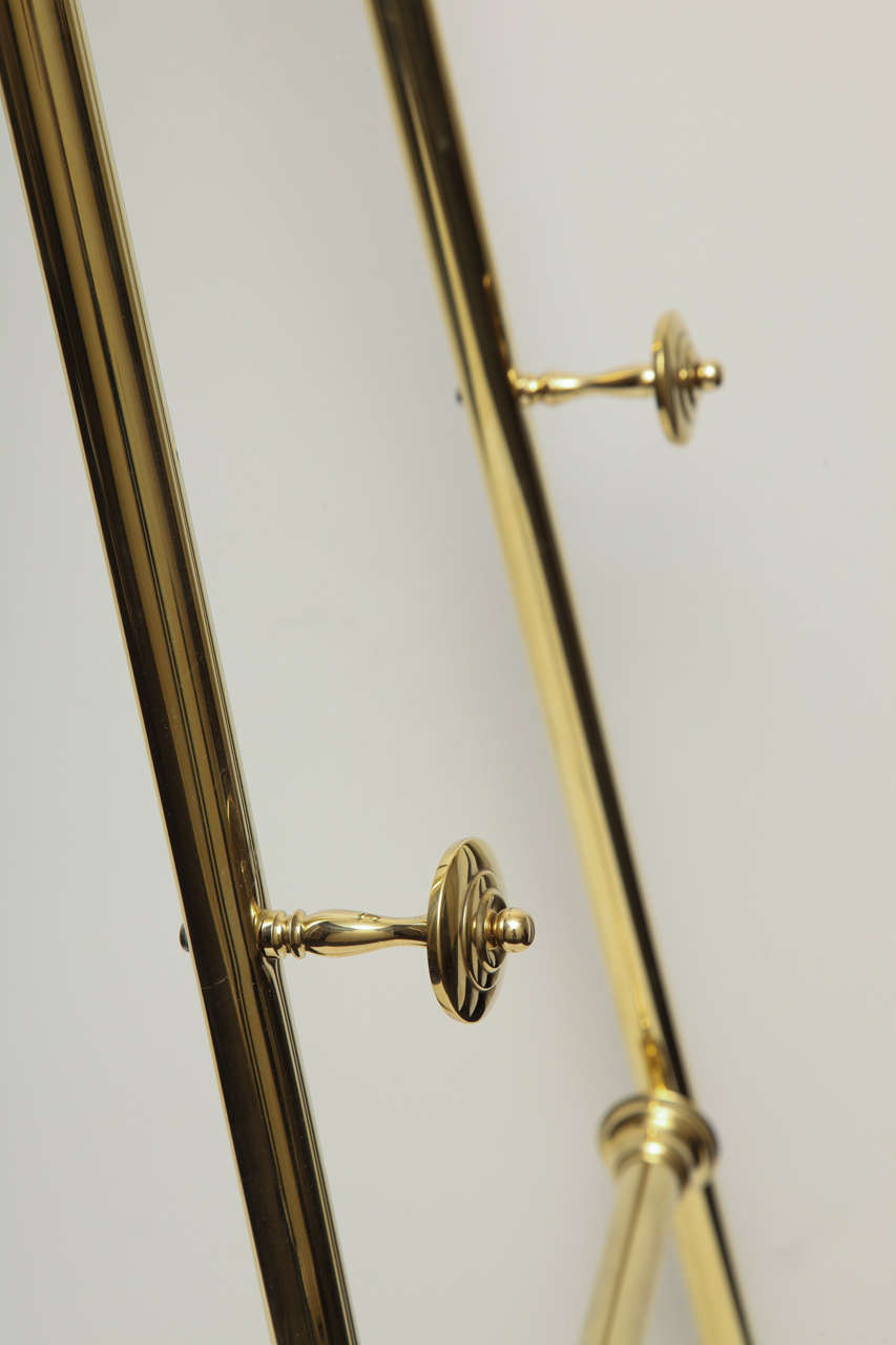 Polished Brass Edwardian Easel For Sale 2