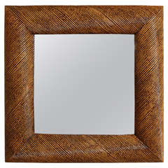 Lovely Mirror with a Textured Frame by Steve Chase