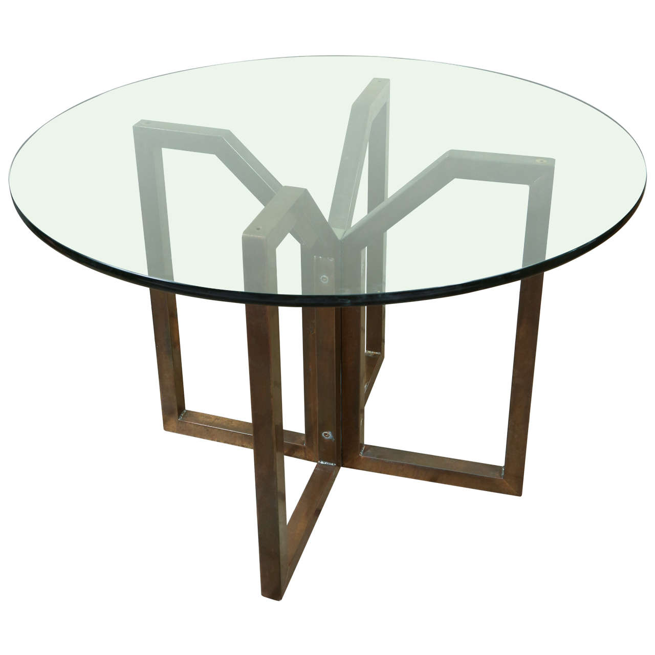 Geometric Bronze Finished Table
