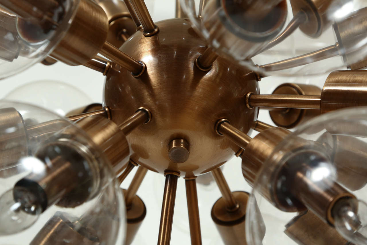 Rare custom bronze Sputnik by Lightolier 5