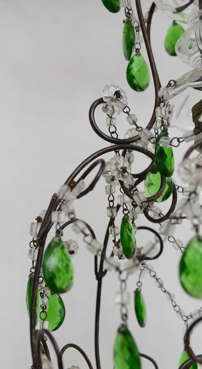 Mid-20th Century Small italian Chandelier For Sale