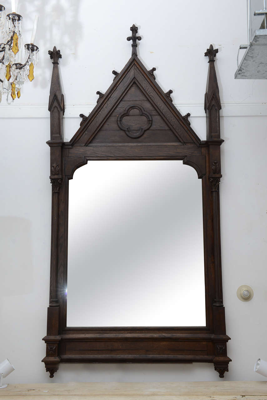 Oak frame with new mirror