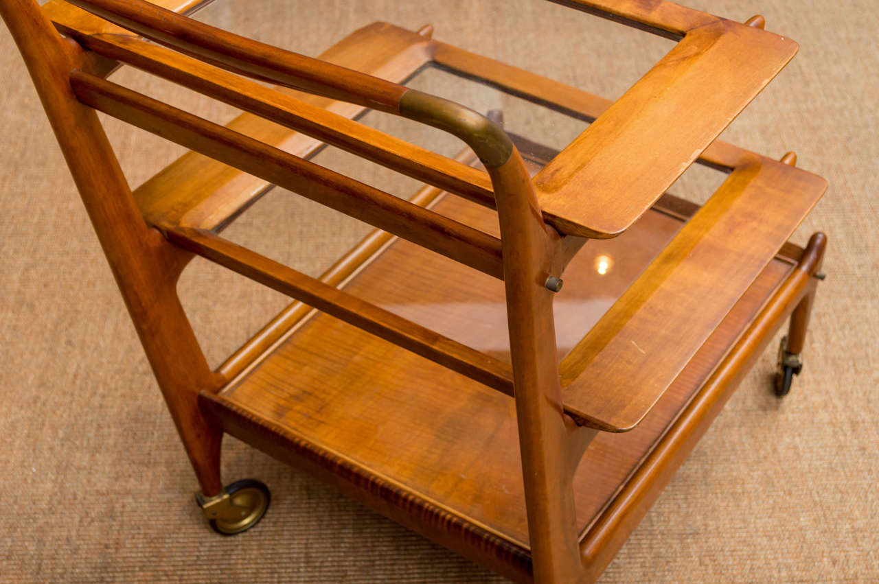 Mid-20th Century Cesare Lacca Bar Cart