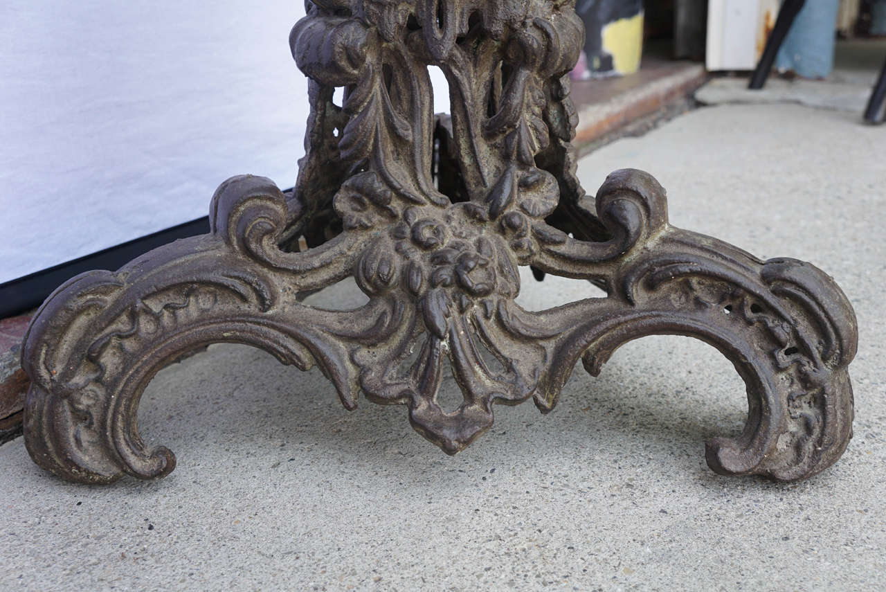 Midcentury Ornate Iron Table 4