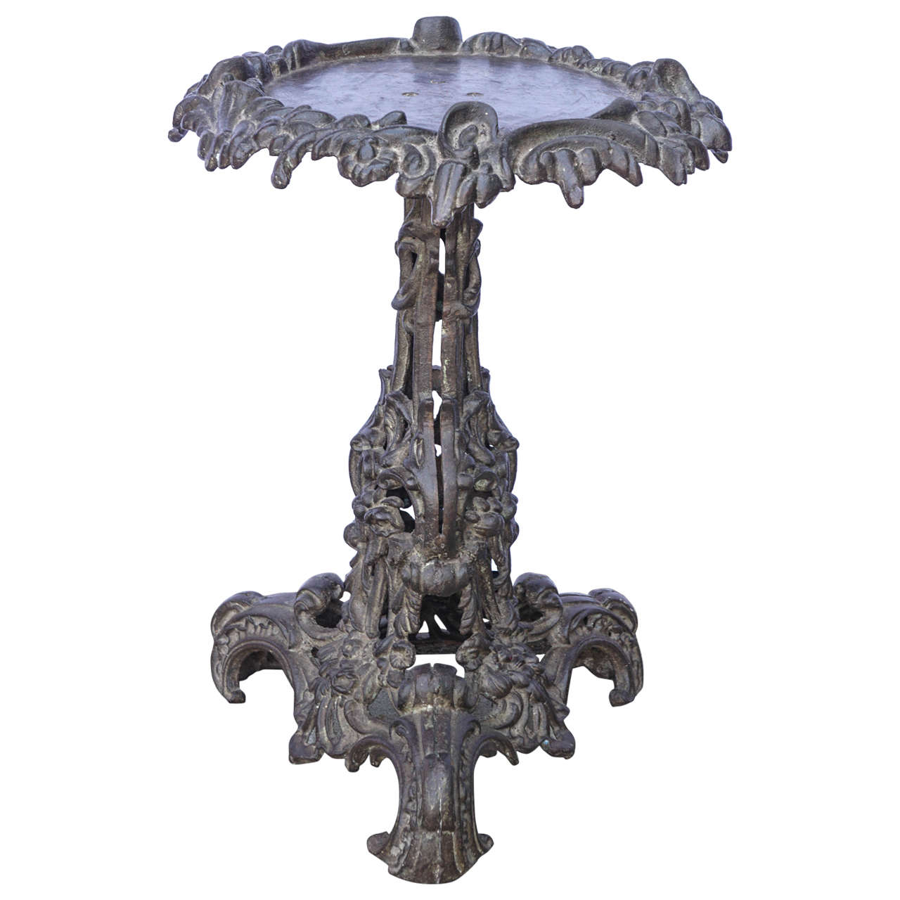 Midcentury Ornate Iron Table