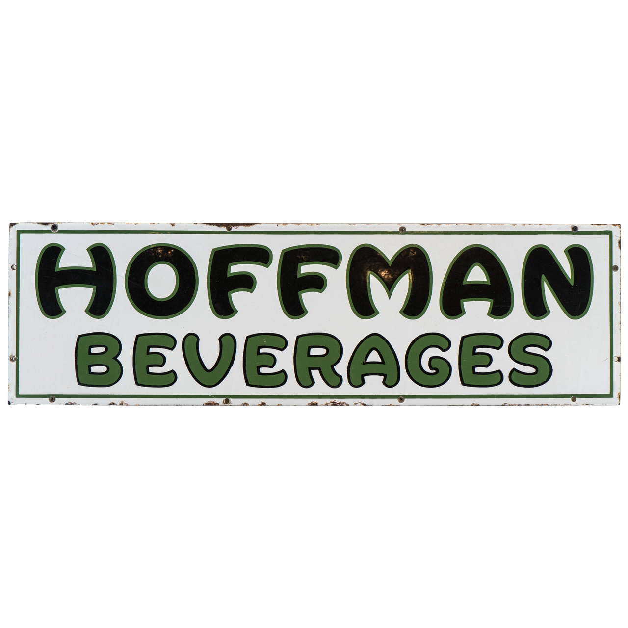 Seltenes Hoffman-Getränke-Porzellan-Schild im Angebot