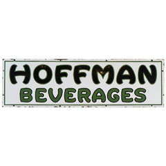 Rare Hoffman Beverages Porcelain Sign 2