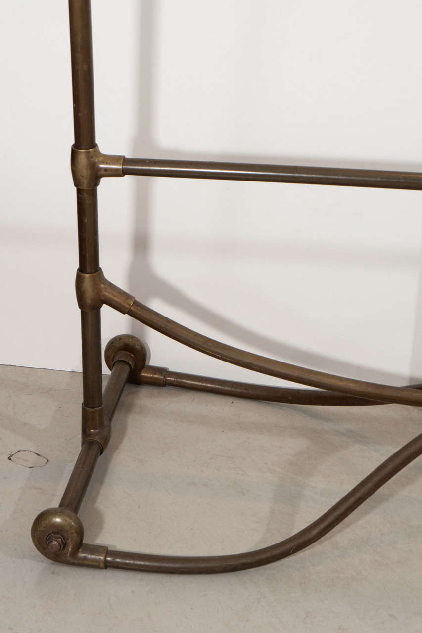 French Siegel Paris Brass Clothing Rack For Sale