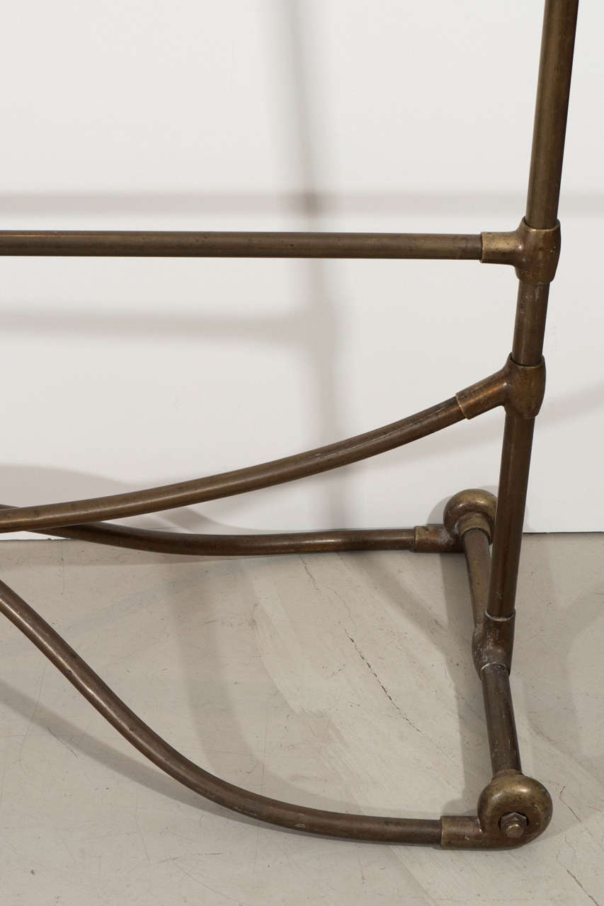 Siegel Paris Brass Clothing Rack In Good Condition For Sale In New York, NY