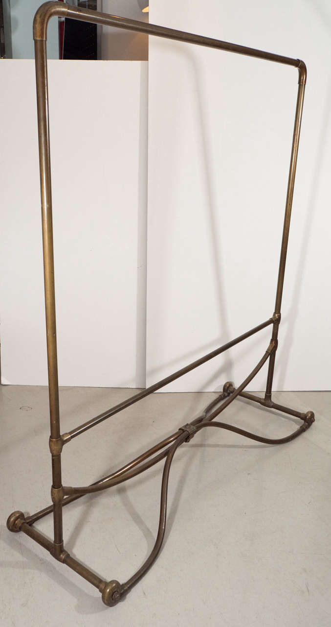 Siegel Paris Brass Clothing Rack For Sale 1