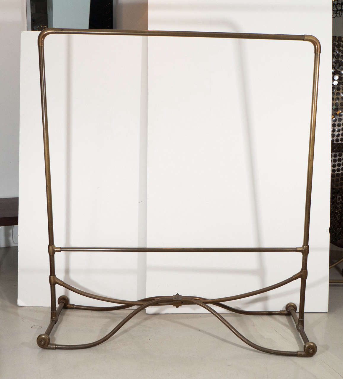 Siegel Paris Brass Clothing Rack For Sale at 1stdibs