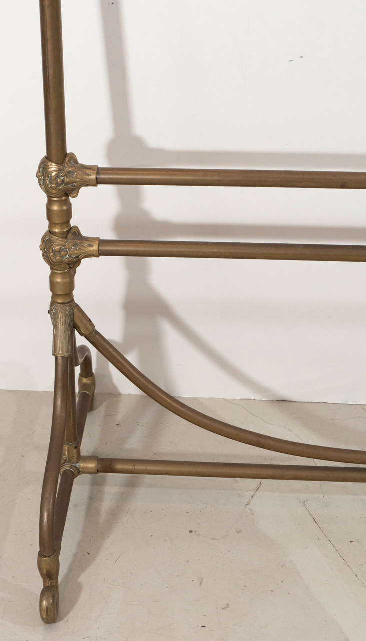 Wegmo Deco Brass Clothing Rack, 3 Rue Quituot, Lyon, France For Sale at