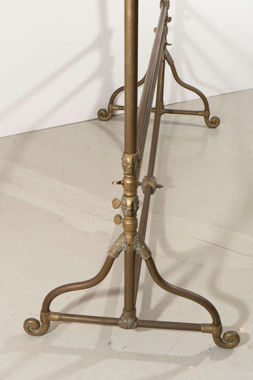 Wegmo Deco Brass Clothing Rack, 3 Rue Quituot, Lyon, France For Sale at