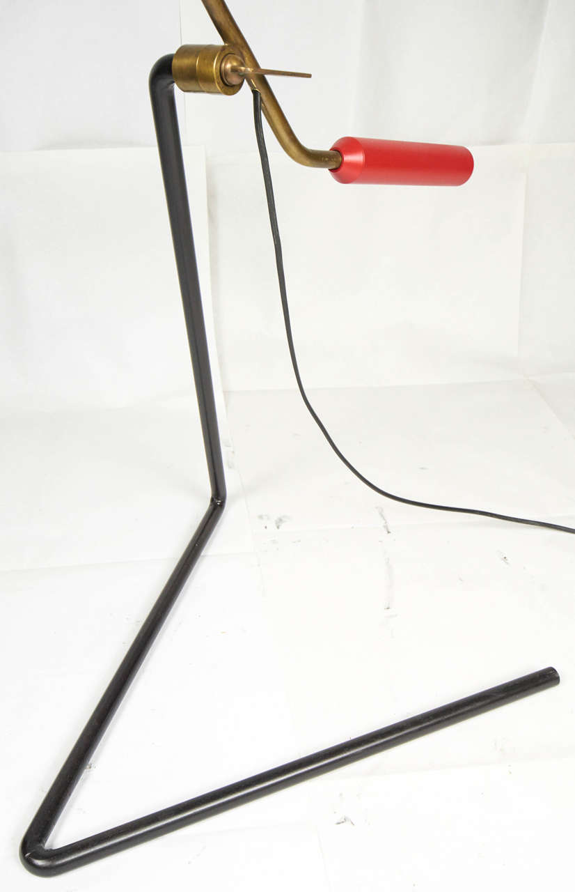 Mid-20th Century Rare mid century  Stilnovo 1950s Adjustable Floor Lamp