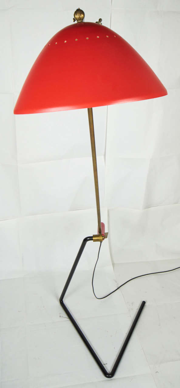 Rare mid century  Stilnovo 1950s Adjustable Floor Lamp 4