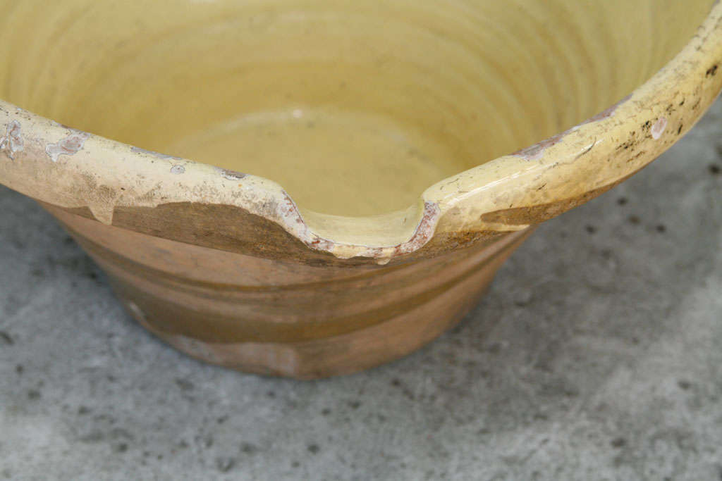 Pottery French Country Dough Bowl