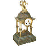 French Empire Style Onyx Clock