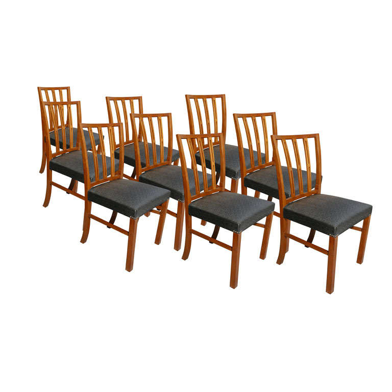 Set of 8 Danish Modern Dining Chairs