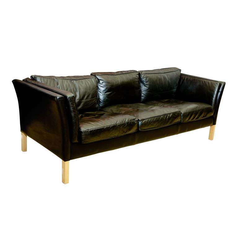 Black Leather Sofa