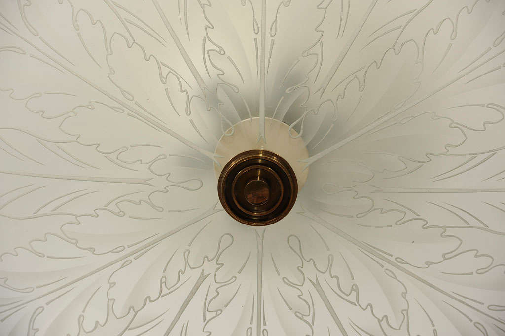 Italian Ceiling Light by Pietro Chiesa for Fontana Arte
