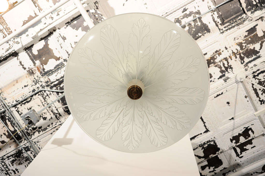 Ceiling Light by Pietro Chiesa for Fontana Arte In Excellent Condition In New York, NY