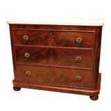 Boston Marble Topped  Mahogany Chest