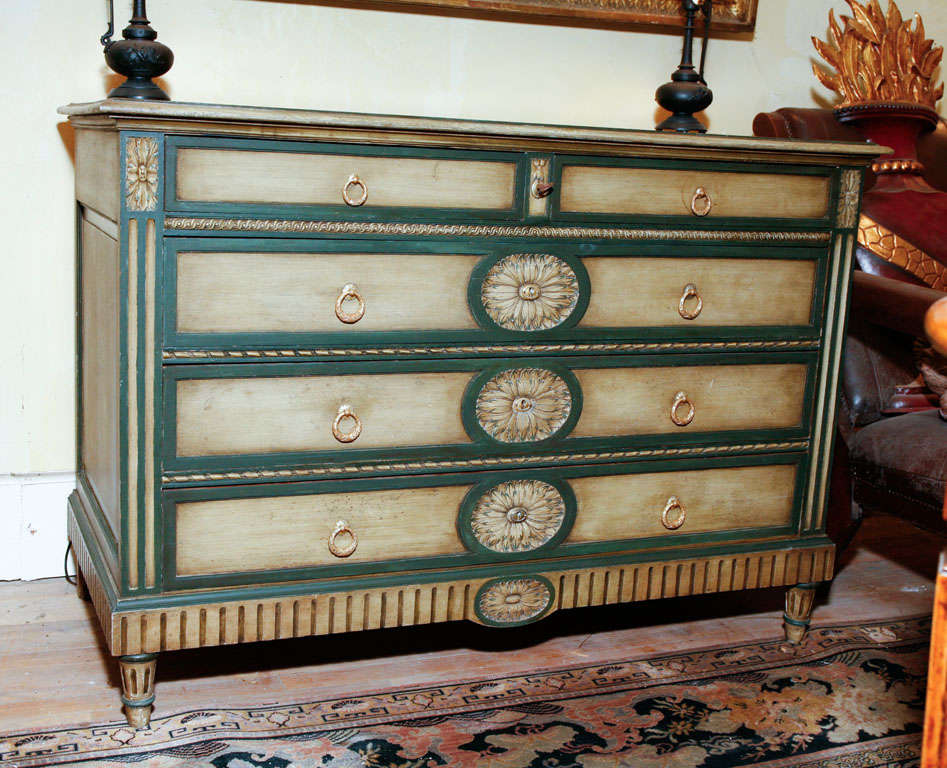 French Directoire Style Painted Commode