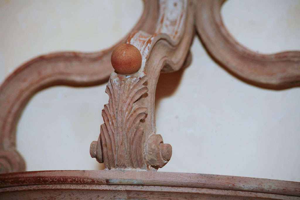 An Early 20th Century Carved Pine Bed Pelmet