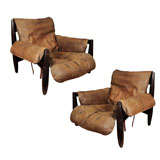 Sergio rodrigues pair of moll chairs