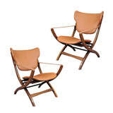 Pair of Italian Campaign Chairs