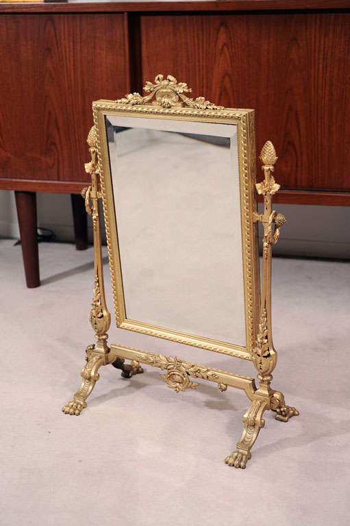 19th Century French Standing Vanity Mirror 5