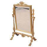 19th Century French Standing Vanity Mirror